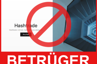 Hashtrade Vorderseite Bildschirm