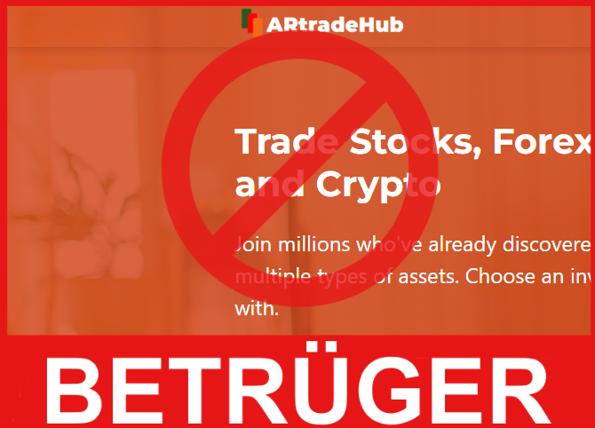 ARtradeHub VorderseiteBildschirm