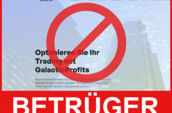 Galactic Profits Vorderseite Bildschirm