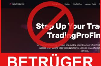 Trading Pro Financial Vorderseite Bildschirm