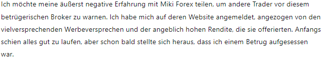 Miki Forex 1Bildschirm