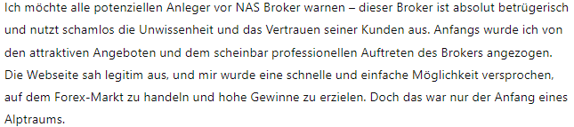 NAS Broker 1Bildschirm