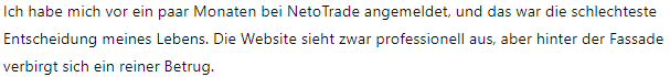 NetoTrade 1Bildschirm