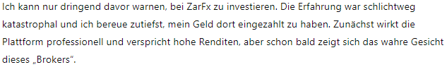 ZarFx 1Bildschirm