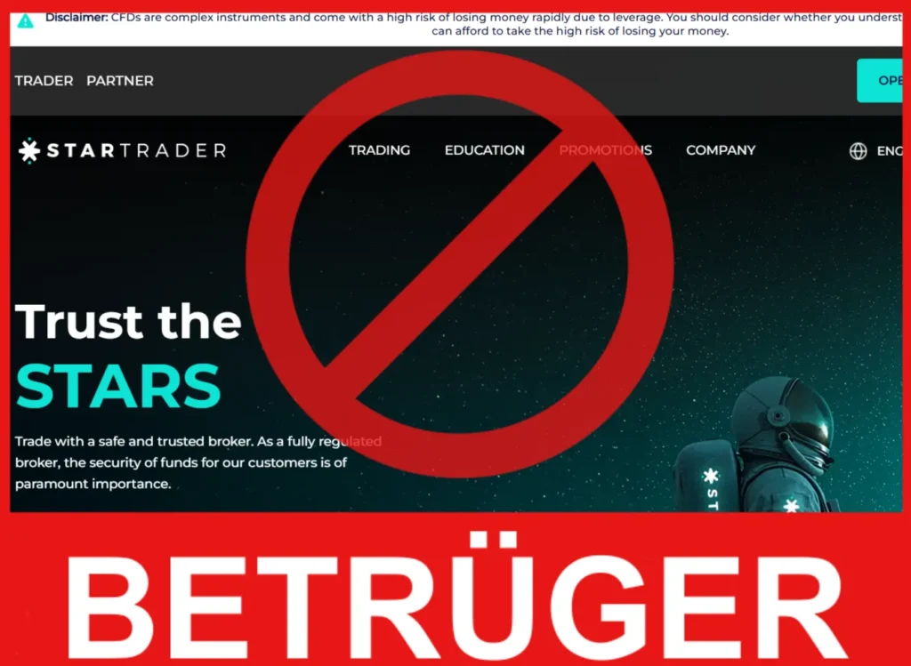 STARTRADER Gesicht