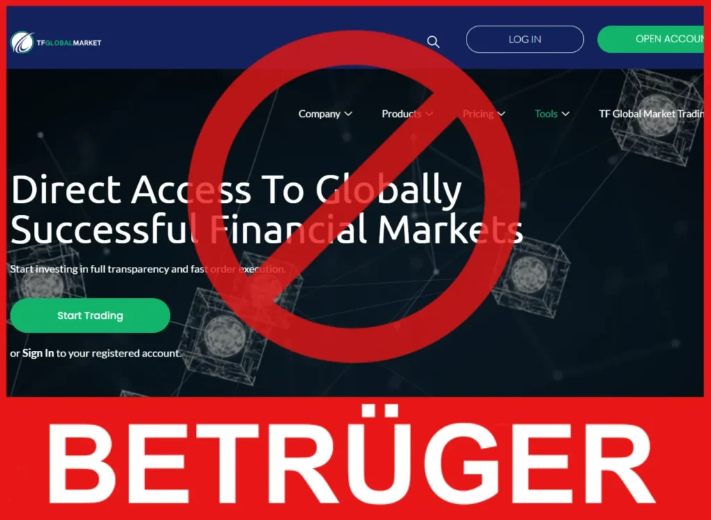 TF Global Market Gesicht